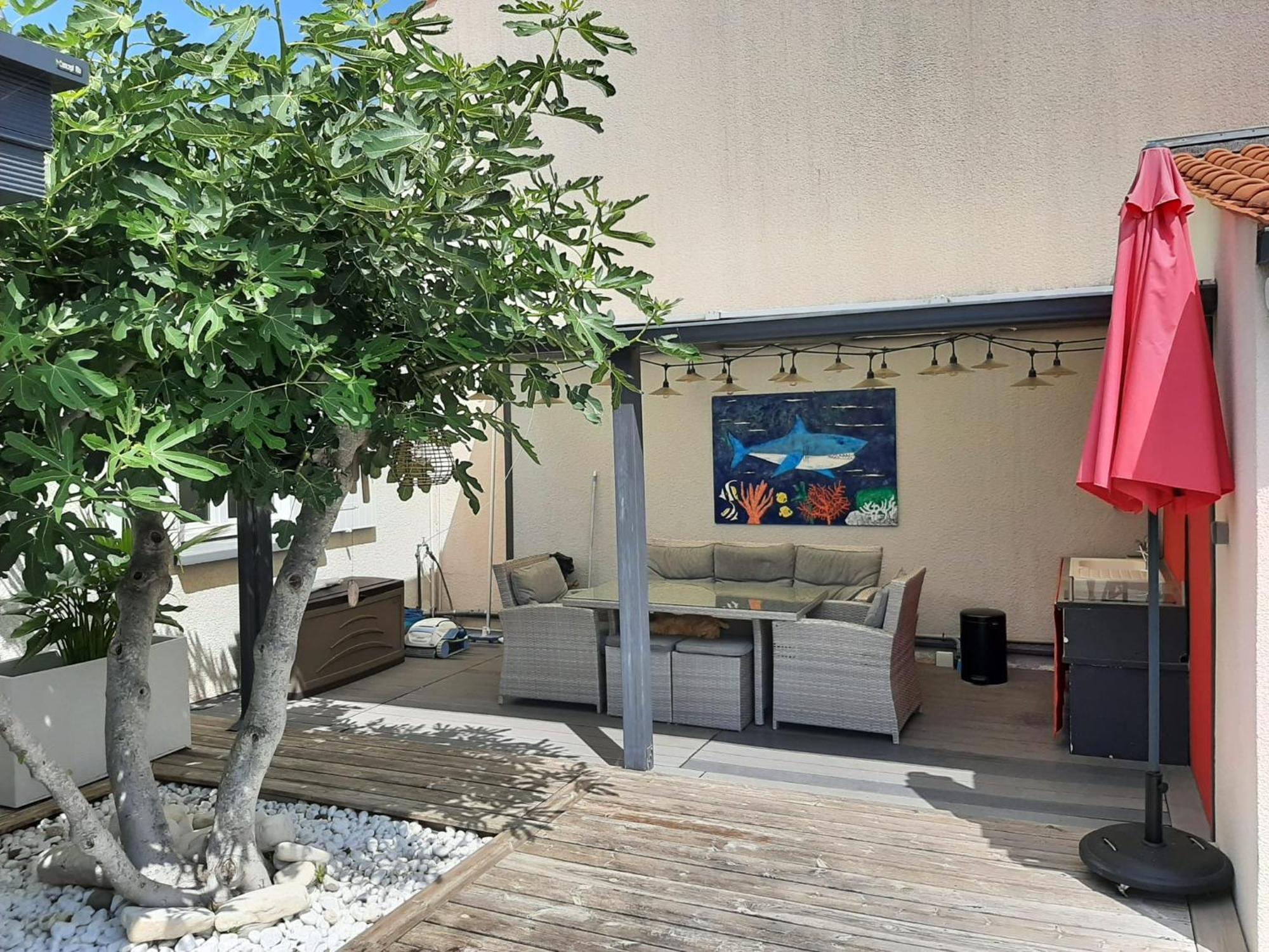 Studio Independant Chez L'Habitant Avec Piscine Et Cuisine Exterieures ラ・ロシェル エクステリア 写真